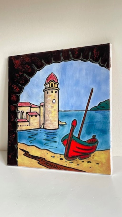 Decoración de pared de cerámica vintage