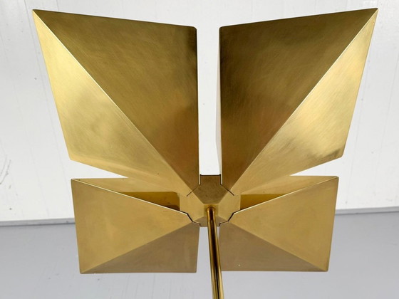 Image 1 of Lampada a sospensione/soffitto in ottone di Vereinigte Werkstätten, Germania, anni '70