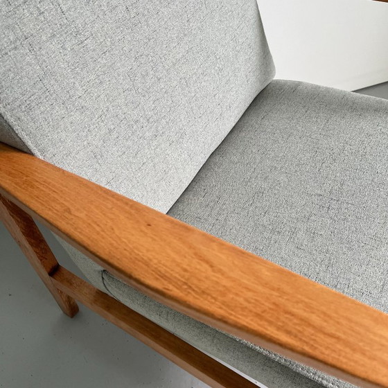 Image 1 of Poltrona da club vintage grigio-verde: mobili moderni di metà secolo degli anni '70