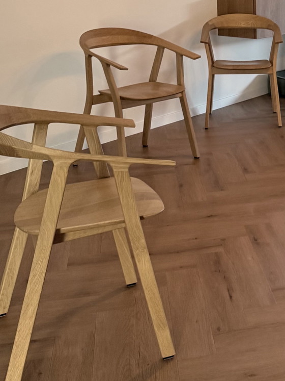 Image 1 of Fauteuil design Rhomb, Prosoria en chêne naturel (6 pièces)