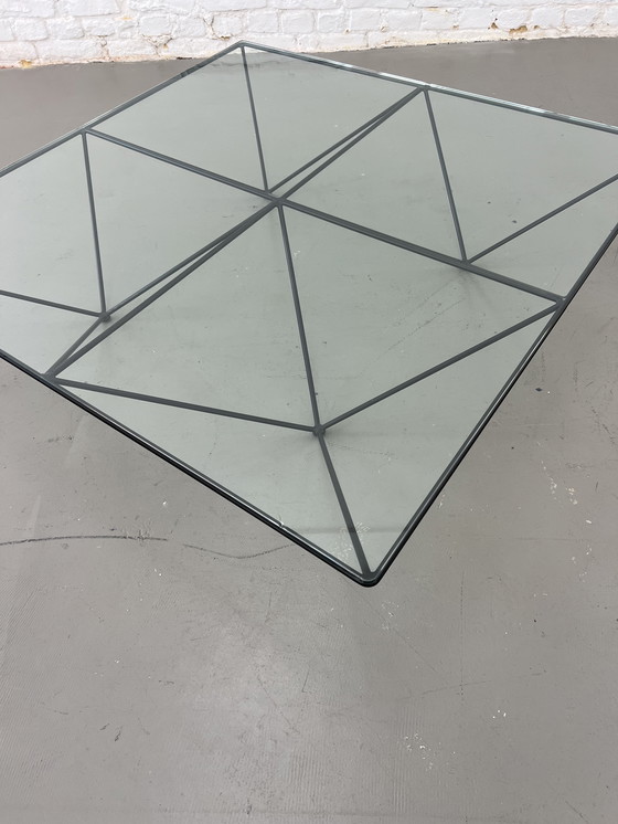 Image 1 of B&B Italia Alanda coffee table glass table 80s Paolo Piva designer table vintage