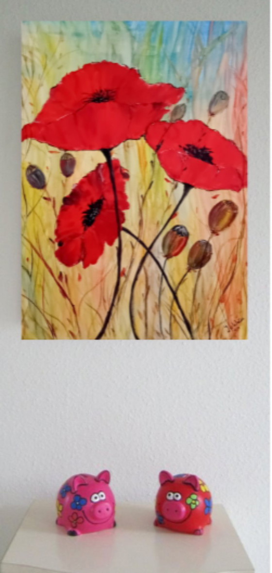 Image 1 of Poppy painting
