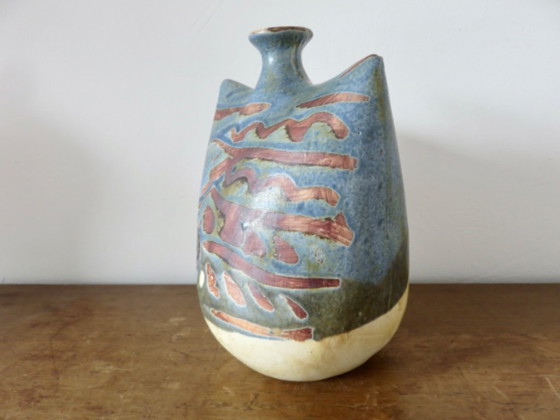 Image 1 of Jarrón de cerámica "Alfajar" España, estilo Picasso, años 80