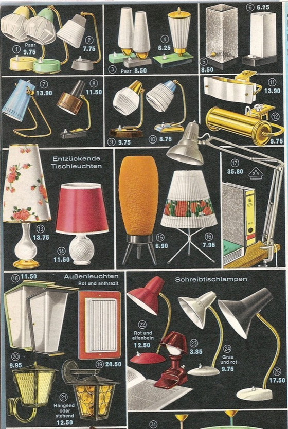 Image 1 of Rara lampada a treppiede retrò americana vintage degli anni '50/'60