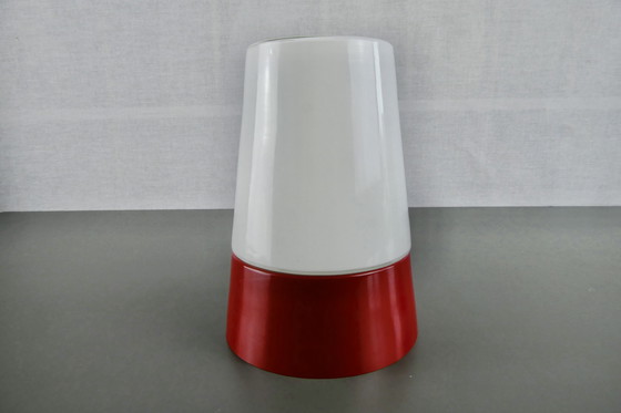 Image 1 of Beautiful stylish vintage ceiling light with red bakelite base