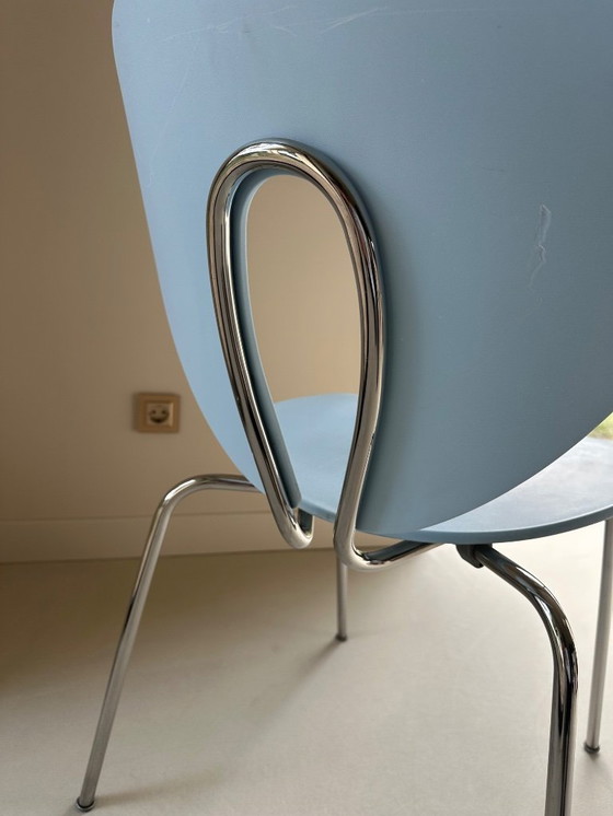 Image 1 of Sedia STUA Globus azzurra (vintage)