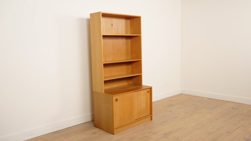 Vintage wall cabinet | Bookcase | Oak | Sliding doors