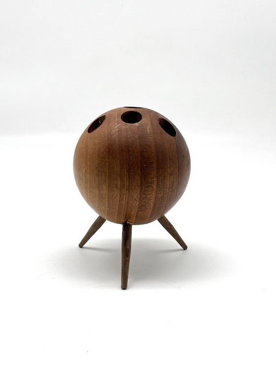 Carl Auböck Modello 4661 attribuito – Portacandele vintage in legno, Vienna circa 1955 – Auböck attr., Wood (photo 6 of 11)