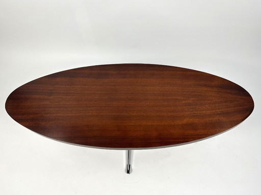 Table basse Ellipse vintage du milieu du siècle