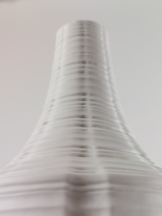 Image 1 of Vintage bisque porcelain vase Heinrich Relief 1970