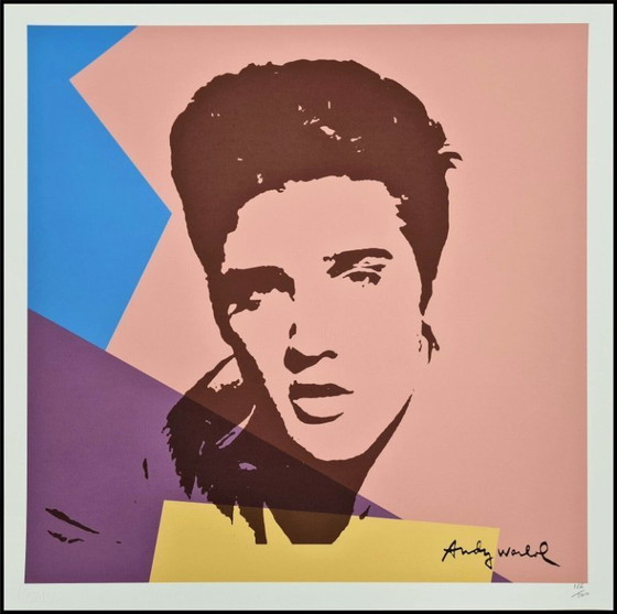 Image 1 of D'après Andy Warhol, Elvis Presley, années 1980, lithographie