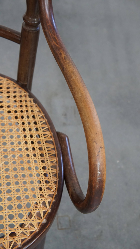 Image 1 of Originele Vintage Thonet Bistro Design Stoel Met Armleuningen