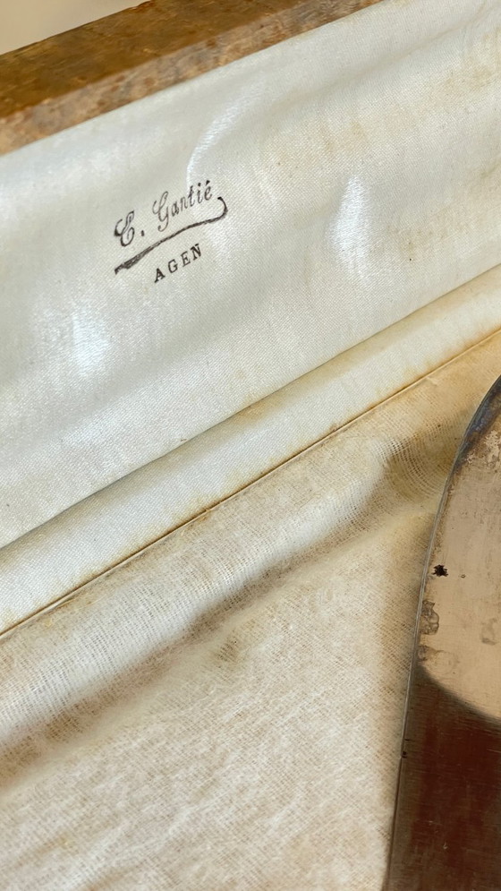 Image 1 of Silver-plated cutlery set with Minerva helmet, Paris