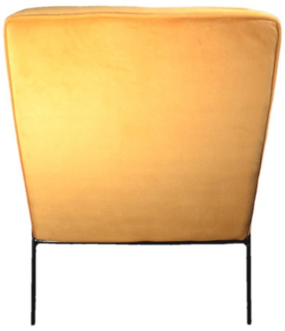 2 Hutch/Lisboa-Sessel in gelbem Samt (Togo-Stil) – Metal, Velvet (photo 8 of 9)