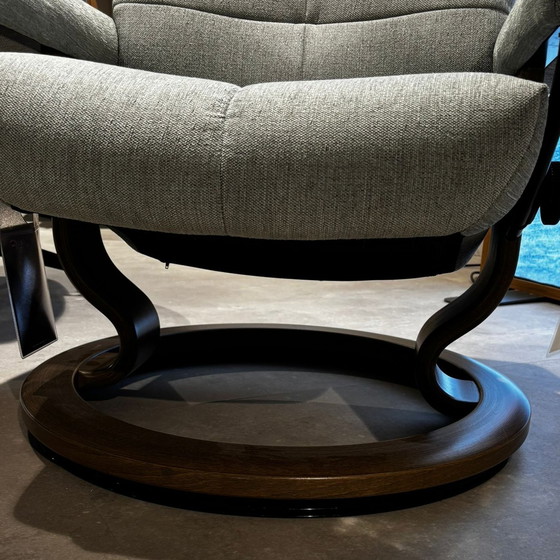 Image 1 of Fauteuil inclinable David Stressless avec repose-pieds