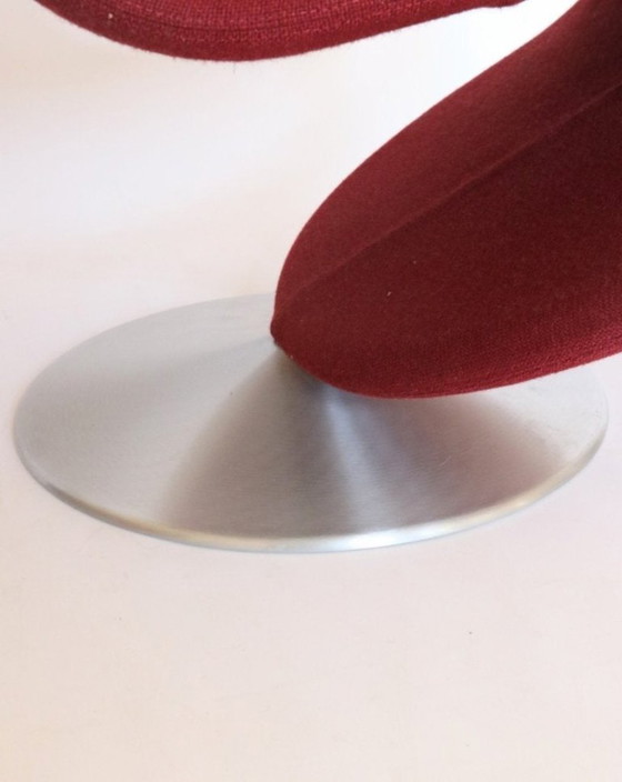 Poltrone Verner Panton Rosso Bordeaux Serie System 1-2-3 – Verpan, Textile, Wool (photo 10 of 15)