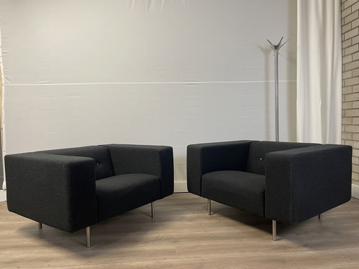 2x Moooi bottoni armchairs