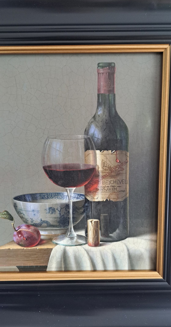 Image 1 of Naturaleza muerta con vino y ciruelas de Rob Ritchie