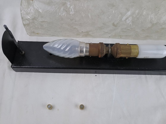 Image 1 of Vintage brutalistische wandlamp J.T. Kalmar Oostenrijkse lamp uit het midden van de 20e eeuw