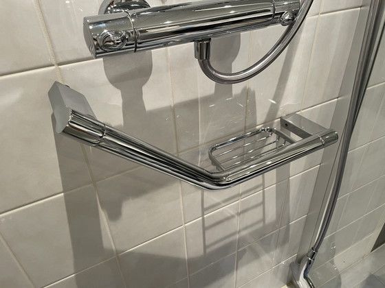 Maniglia da parete per doccia, porta sapone cromato – Decorazione, Metal, Chrome (photo 2 of 15)
