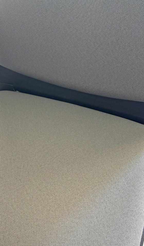 Image 1 of Viasit Klikit kuip, zwart; frame, zilver; vilten glijders; zittingbekleding, rugleuning, grijs.