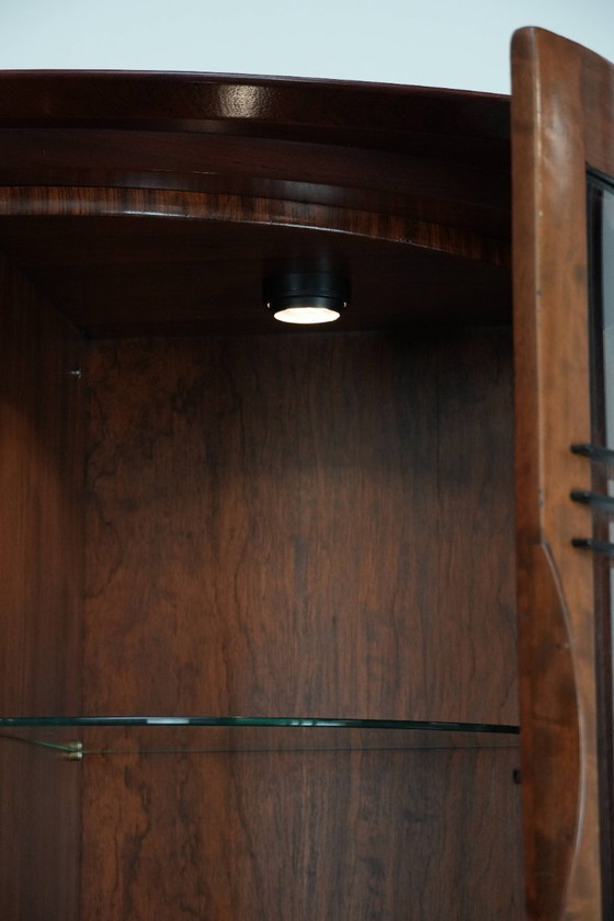 Image 1 of Large Art Deco design display cabinet/sideboard by Schuitema from the Decoforma series with lighting