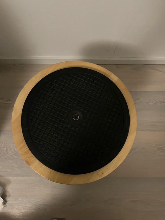 Image 1 of Rotating CD column Techpoint Plant Table Side table with space for 96 CDs