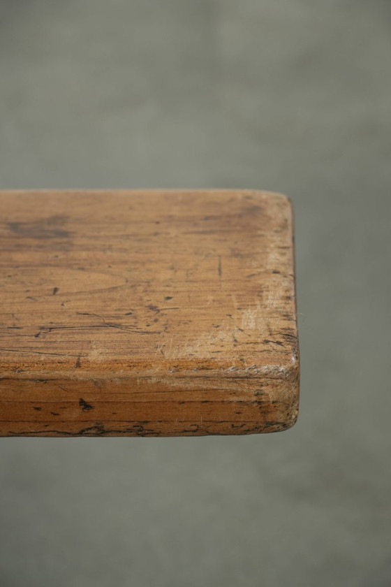 Image 1 of Banco de recibidor/banco para la mesa del comedor de brocante francés atemporal con una gran apariencia.