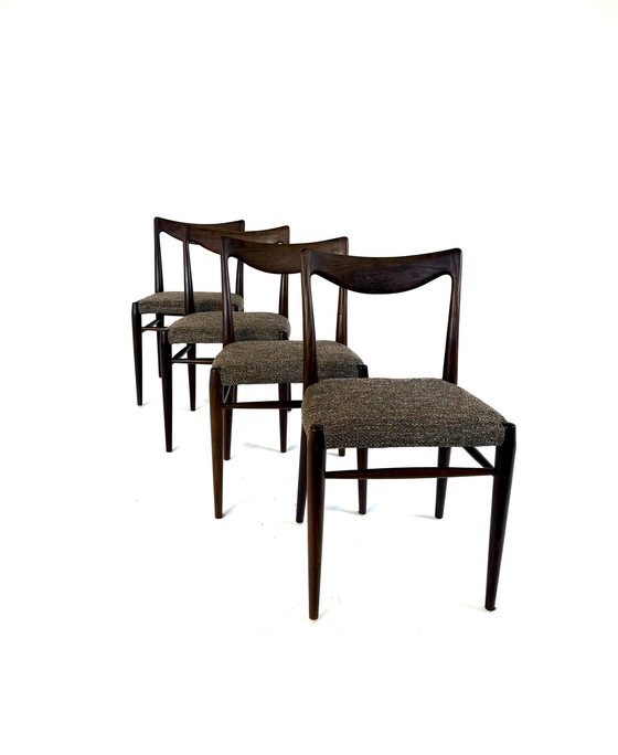 Image 1 of 4 sedie da pranzo restaurate, Rastad & Relling '60