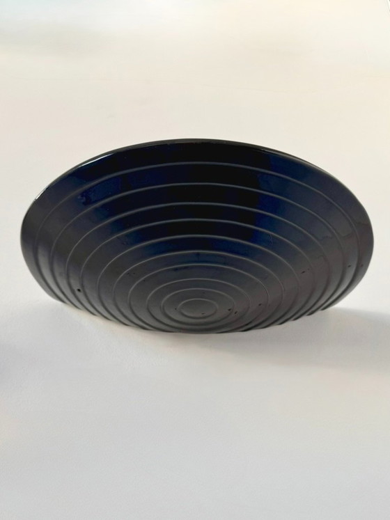 Paire D'Appliques Vintage En Porcelaine Noire, Italie, 1970. – Appliques murales (photo 2 of 5)