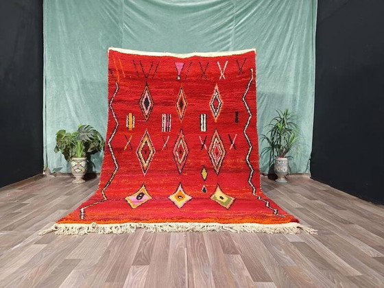 Tapis berbère marocain décoré 250cm x 150cm – Wool (photo 10 of 10)