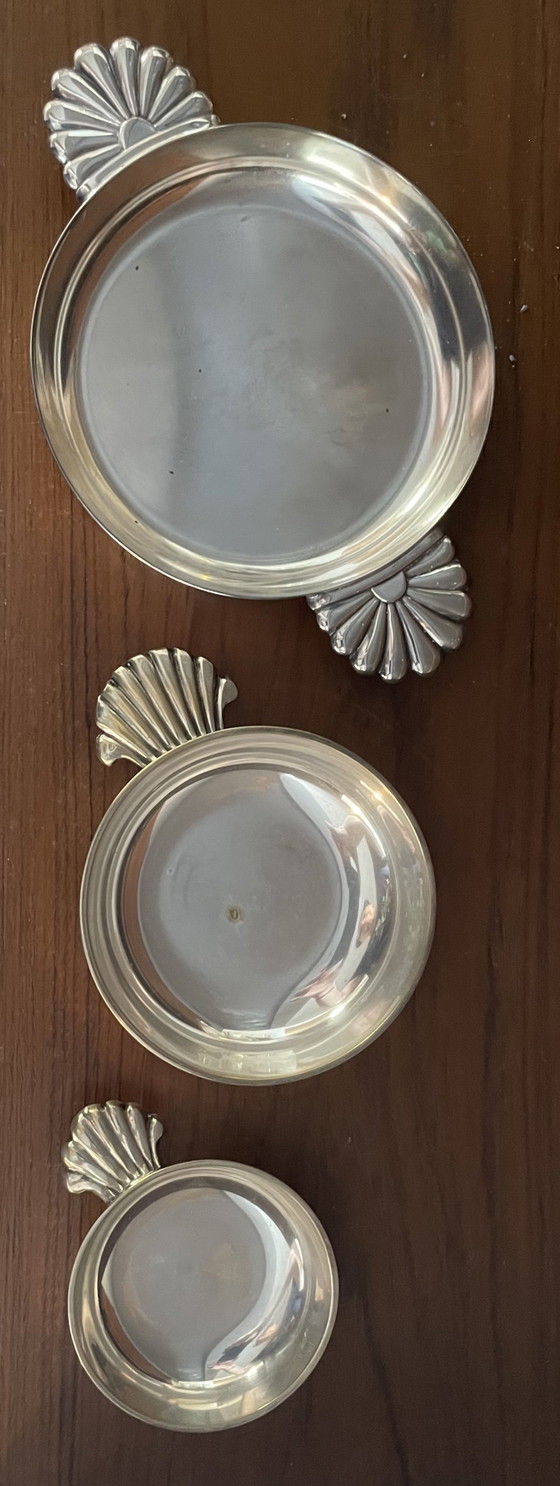 Colección de accesorios de mesa antiguos bañados en plata (con sellos de origen) – Viners of Sheffield (photo 3 of 11)