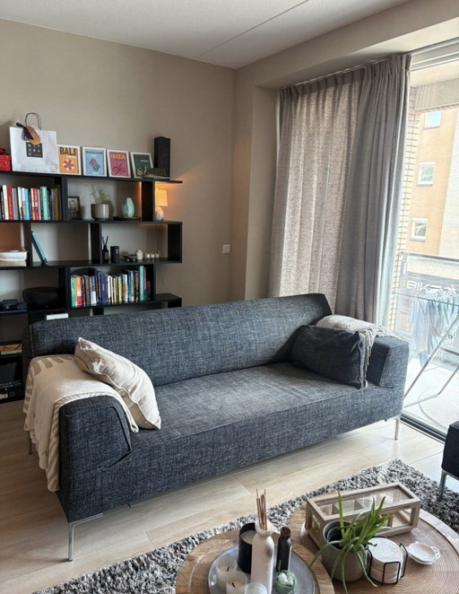 Design on Stock design sofa + ottoman | 210cm | Neat condition – 3 5 zitsbanken, Aluminium, Chrome