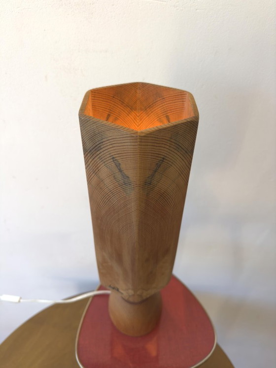 Image 1 of HOUTEN TAFELLAMP, Leif Wikner, Persåsen.