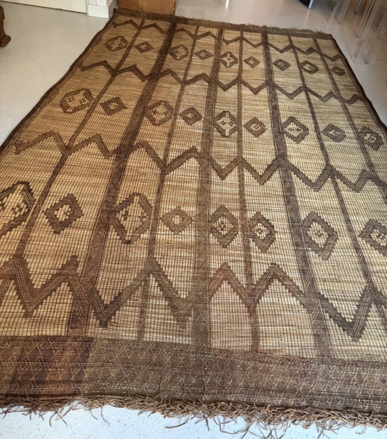 Tuareg Kleed Leer Riet Rattan Groot – Vloerkleden en tapijten, Bamboo, Leather (photo 15 of 15)