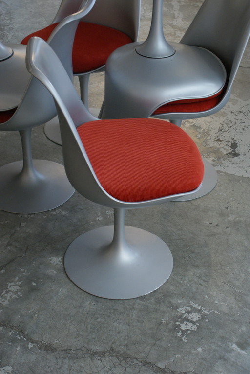 6 Knoll Tulip Chairs Special Edition 50Th Anniversary