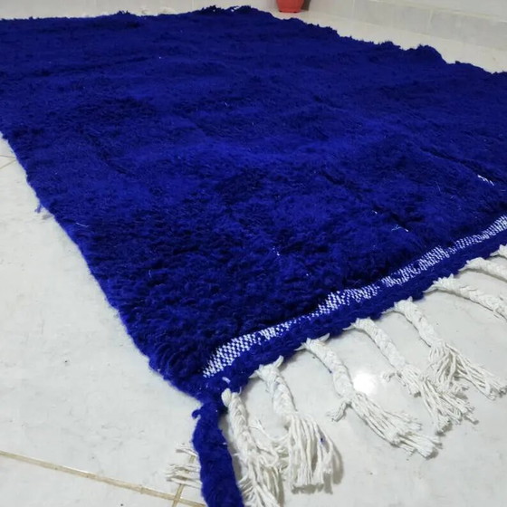 Tappeto marocchino in lana blu 250cm x 150cm – Tappeti, Wool, Bohemian (photo 2 of 7)