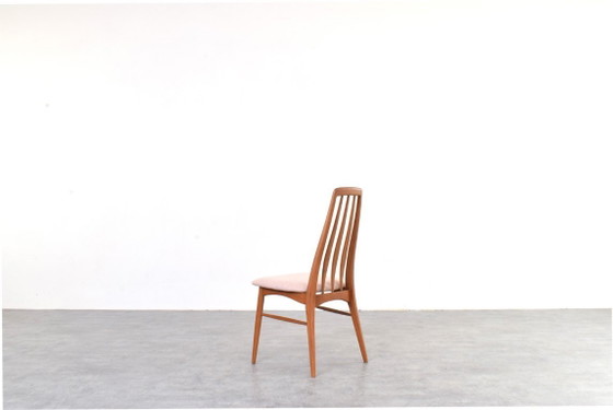 Image 1 of Sillas de comedor Mid-Century de teca y lana Eva de Niels Koefoed para Koefoed Hornslet, años 60. Juego de 4