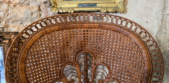 Image 1 of Emmanuelle fauteuil van gevlochten rotan, 1970