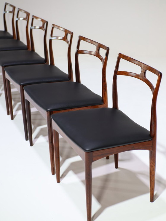 Image 1 of 6x Johannes Andersen 94 Esszimmerstühle aus Palisander