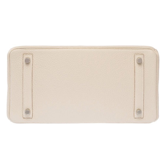 Image 1 of Sac HERMES Birkin 30 en Cuir Blanc - 103472