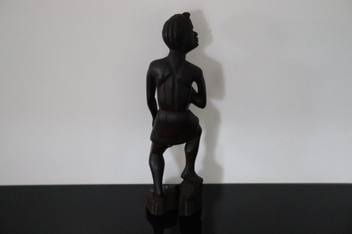 Wooden sculpture African figure