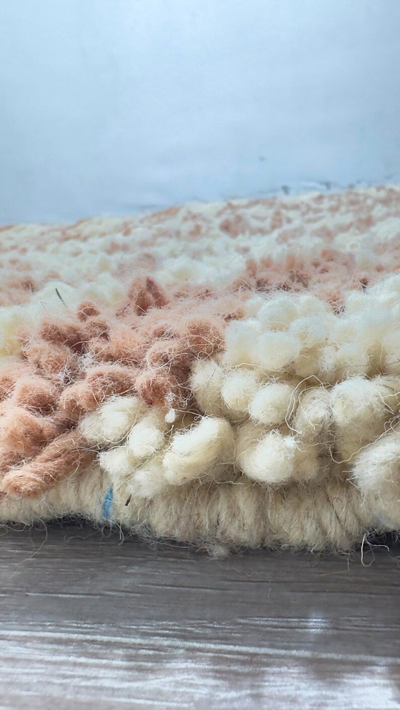 Seltener ecrufarbener Berberteppich mit geometrischen Mustern 200/300 – Teppiche & Läufer, Wool (photo 5 of 9)