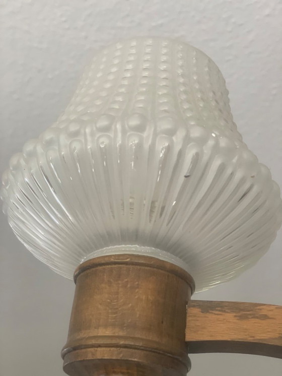 Image 1 of Art Deco Holzkronleuchter