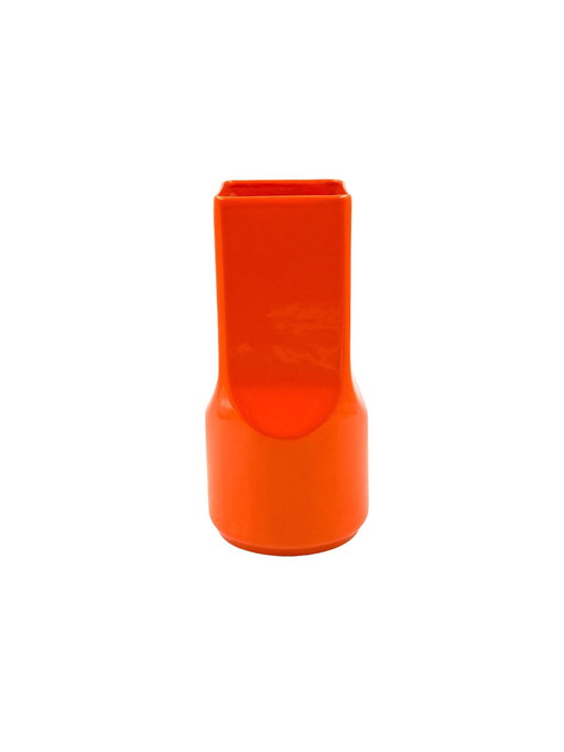 Studio Opi, Space Age oranje keramische vaas, Gabbianelli Italië ca. 1960
