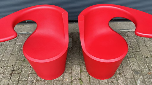 2x Felicerossi.it Divina Armchair Rosso