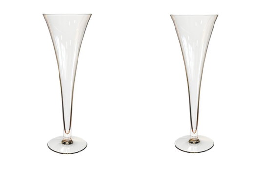 Image 1 of Exclusieve set van 2 Veuve Clicquot "La Grande Dame" champagneglazen – met originele verpakking