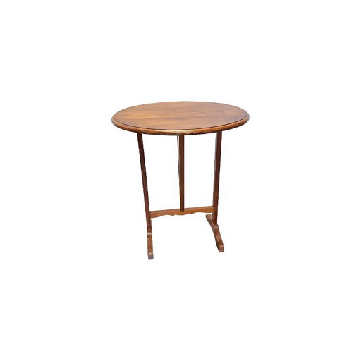 Vintage Franse kersenhout vigneron bijzettafel, jaren 80