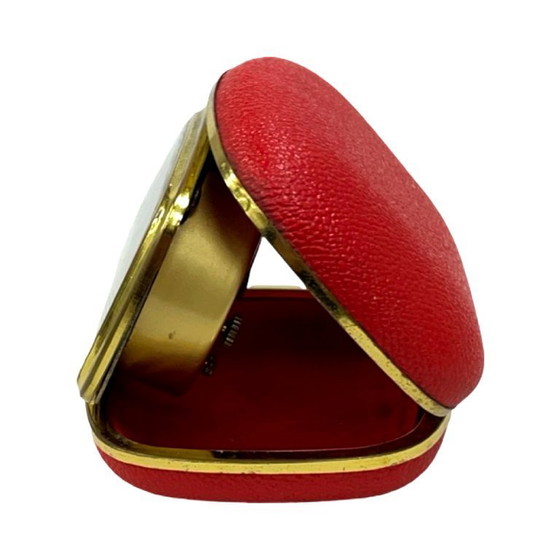Image 1 of Sveglia da viaggio vintage EUROPA | meccanica anni '60 a 4 rubini | design retrò
