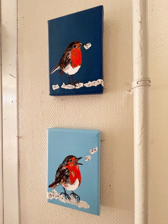 Image 1 of Painting of robin